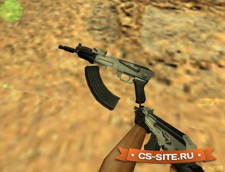 Модель AK-47 «Silver Compact» для CS 1.6