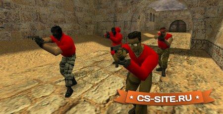Красные и синие модели игроков для CS 1.6