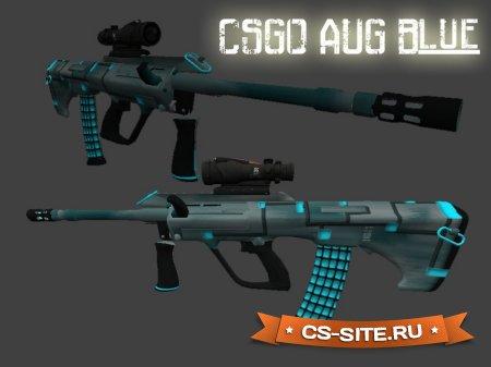 Модель Aug «Blue Metal — Синий металл» для CS 1.6