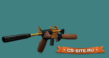 Модель M4A1 «Золото» для CS 1.6