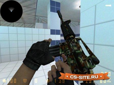 Модель M4A1 «Лесной камуфляж» для CS 1.6