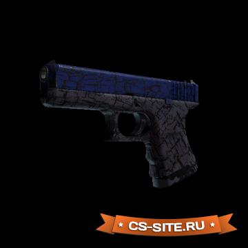 Модель Glock «Blue Fissure — Синяя трещина» для CS 1.6