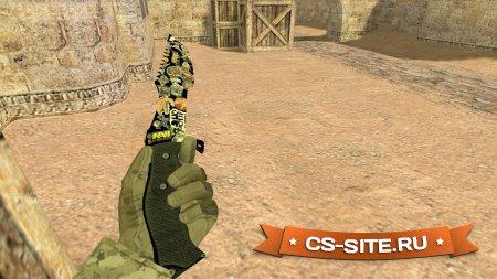 Модель ножа «Охотничий нож | Sticker Bomb» для CS 1.6