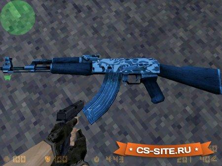 Модель AK-47 «Арктика Лед» для CS 1.6