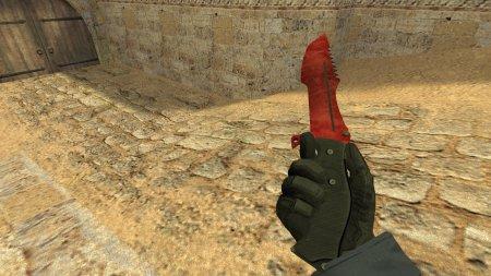 Модель ножа Huntsman «Blood Hound» для CS 1.6