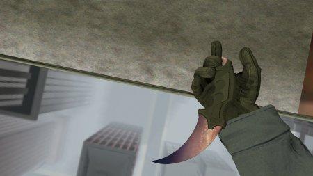 Модель ножа Karambit «Galaxy» для CS 1.6
