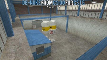 Карта De_Nuke из CS:GO для CS 1.6