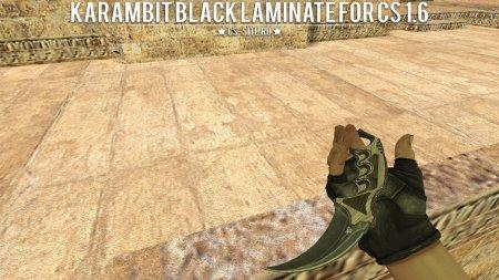 Модель ножа «Karambit | Black Laminate» для CS 1.6