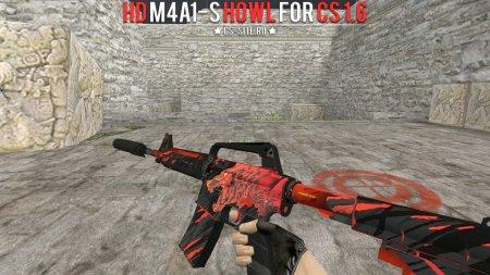 Модель HD M4A1-S «Вой» с анимацией осмотра для CS 1.6