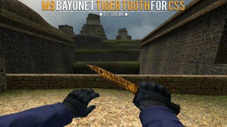 Модель ножа «M9 Bayonet | Tiger Tooth» для CSS