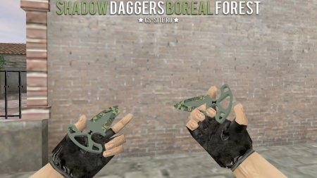 Модель ножа «Shadow Daggers | Boreal Forest» для CS 1.6