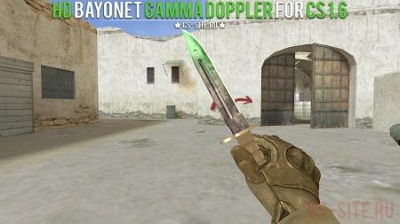 Модель ножа HD Bayonet «Gamma Doppler» для CS 1.6