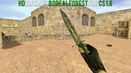 Модель ножа «Bayonet | Boreal Forest» для CS 1.6