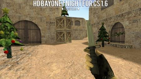 Модель ножа HD «Bayonet | Night» для CS 1.6