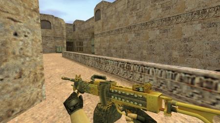 Модель HD Negev «Крикун» с анимацией осмотра для CS 1.6