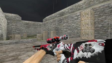 Модель HD AWP «WildStyle» с анимацией осмотра для CS 1.6