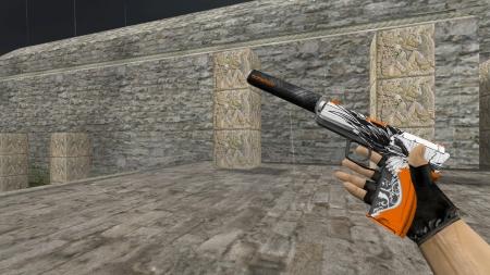 Модель HD USP «Brotherhood» с анимацией осмотра для CS 1.6