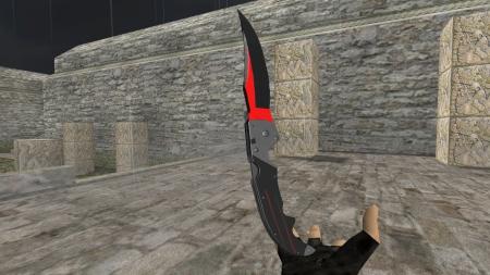 Модель ножа HD «Falchion | Redline» для CS 1.6