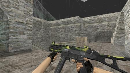 Модель HD UMP-45 «Riot» с анимацией осмотра для CS 1.6