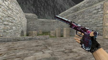 Модель HD USP «Neo-Noir» с анимацией осмотра для CS 1.6