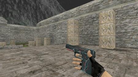 Модель Five-Seven «Capillary» с анимацией осмотра для CS 1.6