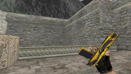 Модель HD Deagle «Yellow Jacket» с анимацией осмотра для CS 1.6
