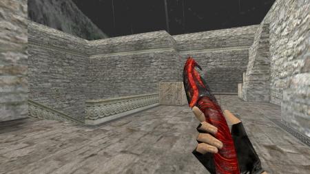 Модель ножа «Gut Knife | Vampire» с анимацией осмотра для CS 1.6