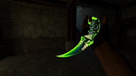 Модель ножа «Karambit | Dreamer Green» для CSS