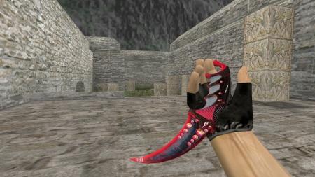 Модель ножа HD «Karambit | Dreamer Red» для CS 1.6