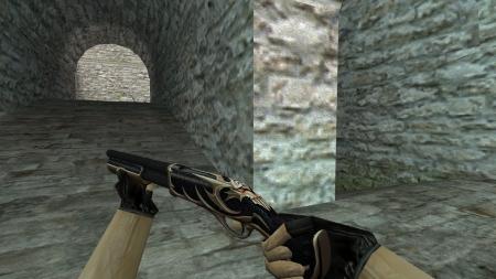 Модель HD Sawed-Off «Ragnarok» с анимацией осмотра для CS 1.6