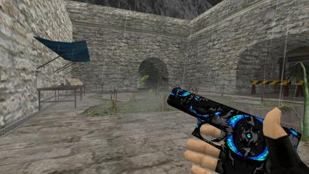 Модель HD Glock «Fowl Thing Neptune» с анимацией осмотра для CS 1.6