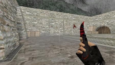 Модель ножа HD «Flip Knife | Crimson Ruby» для CS 1.6
