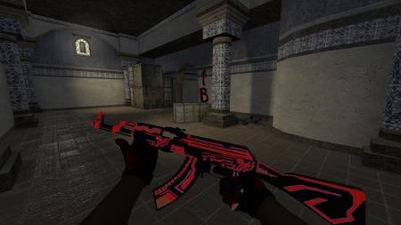 Модель AK-47 «Alien Matrix Red» для CSS