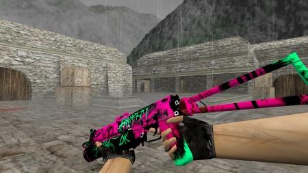 Модель HD PP-19 Bizon «Neon Revolution» для CS 1.6