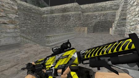 Модель HD SG 553 «Neural» с анимацией осмотра для CS 1.6