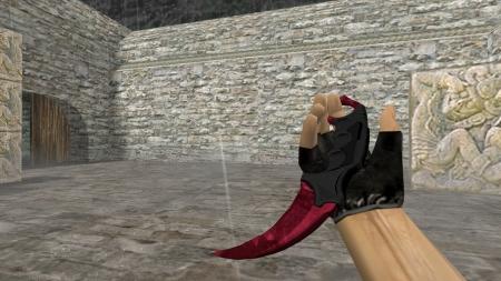 Модель ножа HD «Karambit | Gamma Doppler: Ruby» для CS 1.6