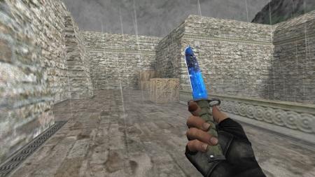 Модель ножа «Bayonet | Blue Galaxy» для CS 1.6