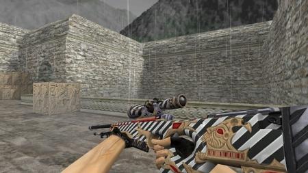 Модель HD AWP «Faust» с анимацией осмотра для CS 1.6