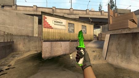 Модель ножа «Huntsman | Doppler Emerald» для CSS