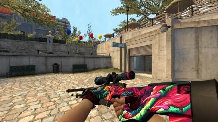 Модель AWP «Hyper Beast» с анимацией осмотра для CSS