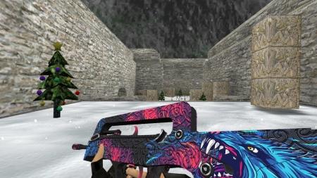 Модель HD Famas «Blue Wolf Elite» для CS 1.6