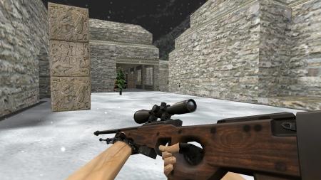 Модель HD AWP «Hunter» с анимацией осмотра для CS 1.6
