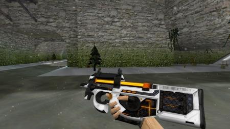 Модель HD P90 «Fusion» с анимацией осмотра для CS 1.6