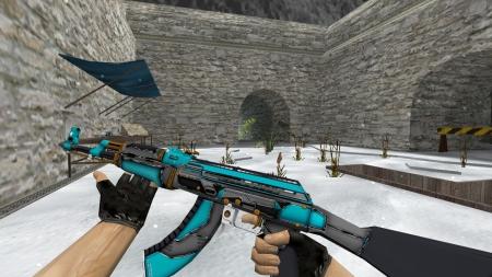Модель HD AK-47 «Overdrive» для CS 1.6