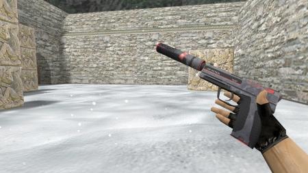 Модель HD USP «Dystopia» с анимацией осмотра для CS 1.6