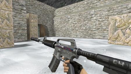 Модель HD M4A1-S «Defuser» для CS 1.6