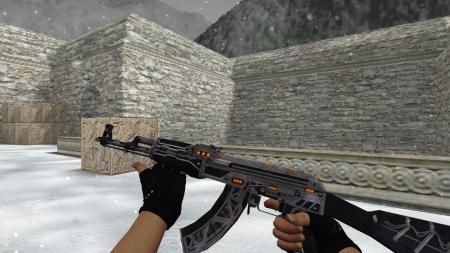 Модель HD AK-47 «Mass Driver» для CS 1.6