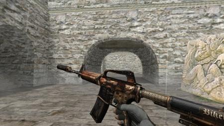 Модель HD M4A1-S «Biker» для CS 1.6