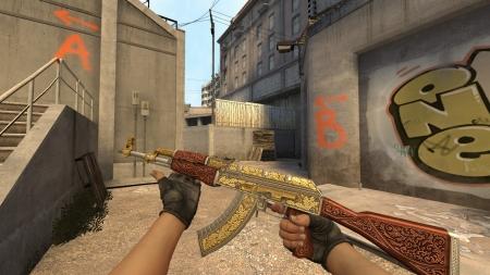 Модель AK-47 «Royal Platinum Gold» для CSS