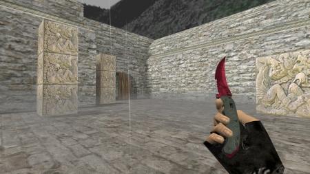 Модель ножа HD «Flip Knife | Doppler Rubine» для CS 1.6